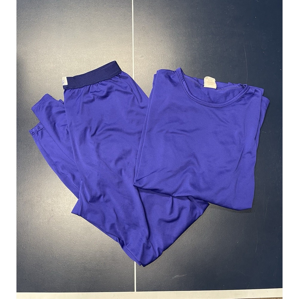 VintagePatagonia Capilene Base Layer Set Mens L Purple Polyester Made in USA